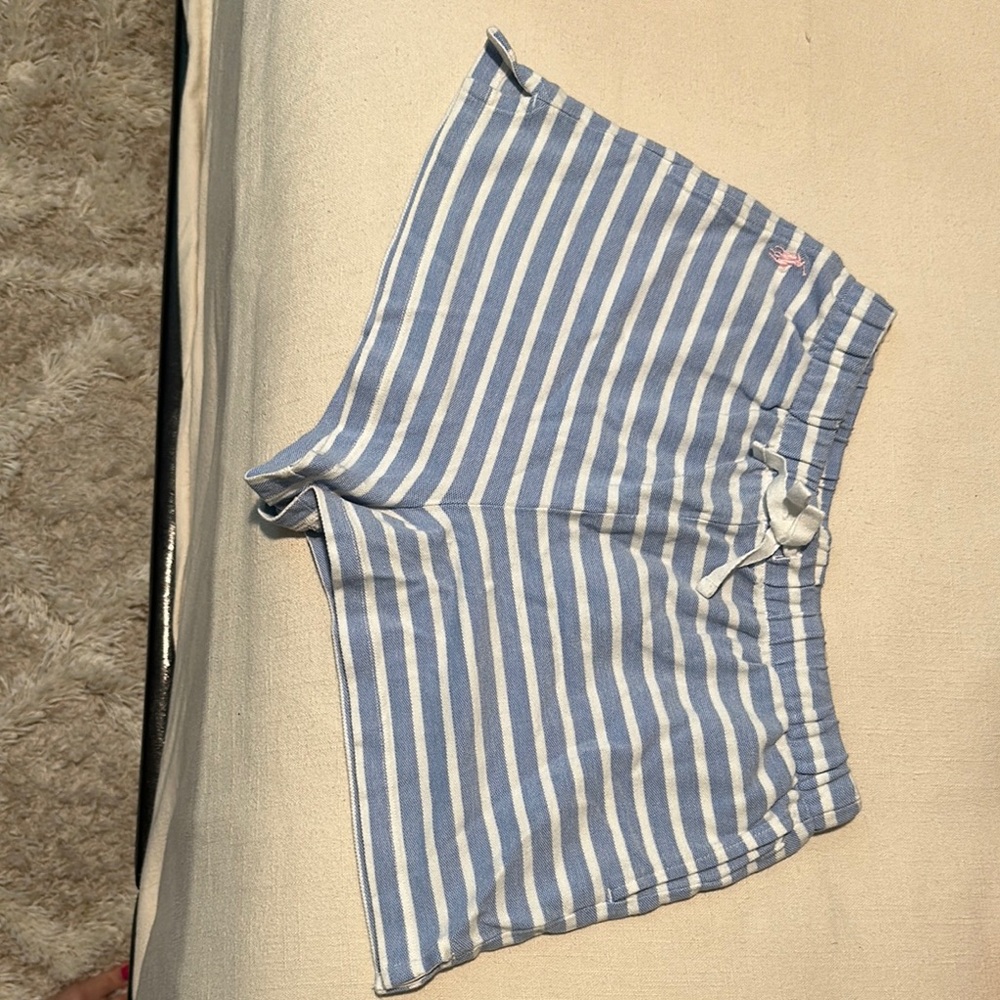 Polo by Ralph Lauren Blue and White Striped Casual Shorts